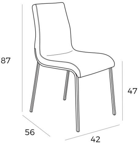Angel Cerdá Стул из искусственной кожи New chair 4052 f3141 Angel Cerda - Вид №3