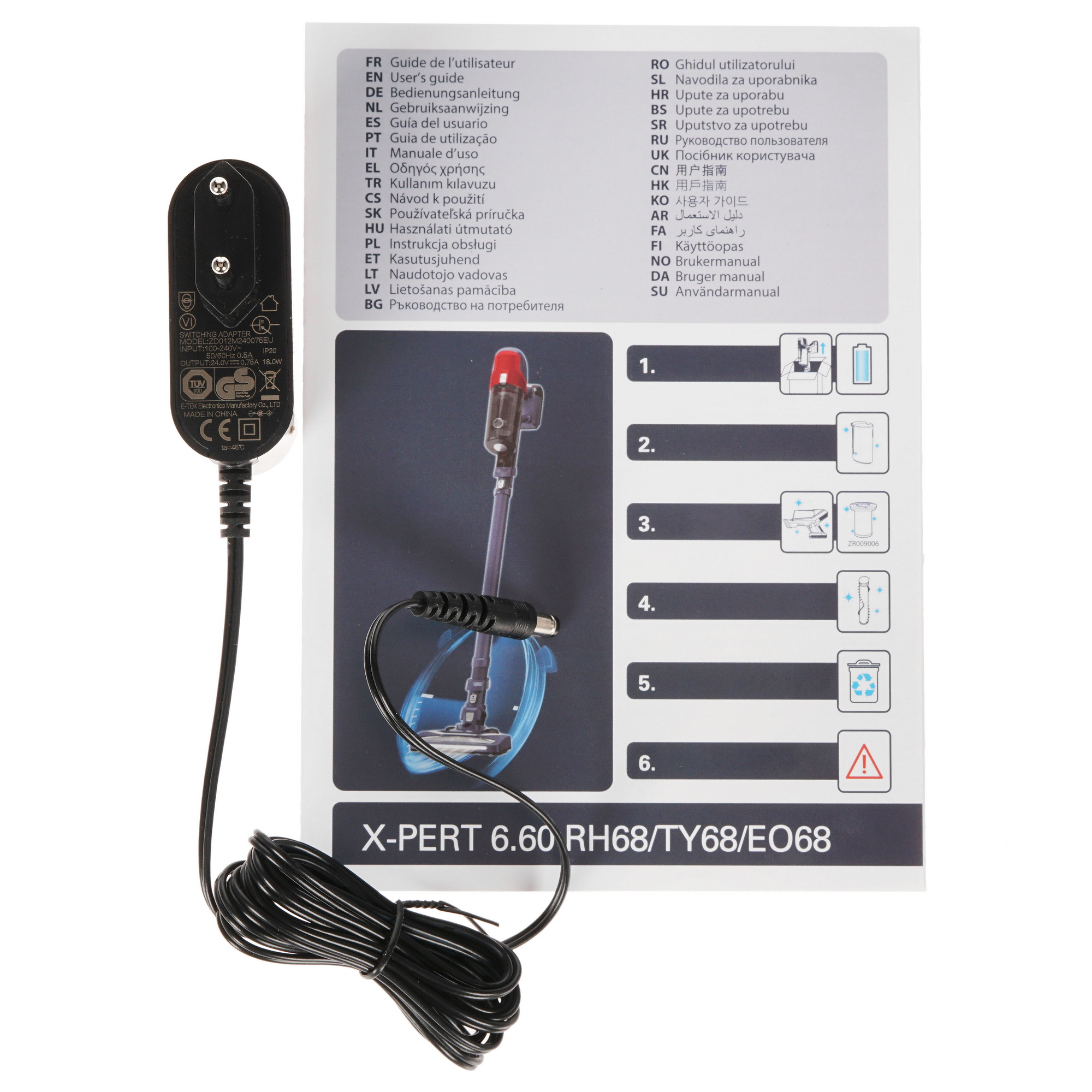 4754808 Пылесос вертикальный   Tefal X-Pert 6.60 TY6878WO  серый STDN-0053373 - Вид №10