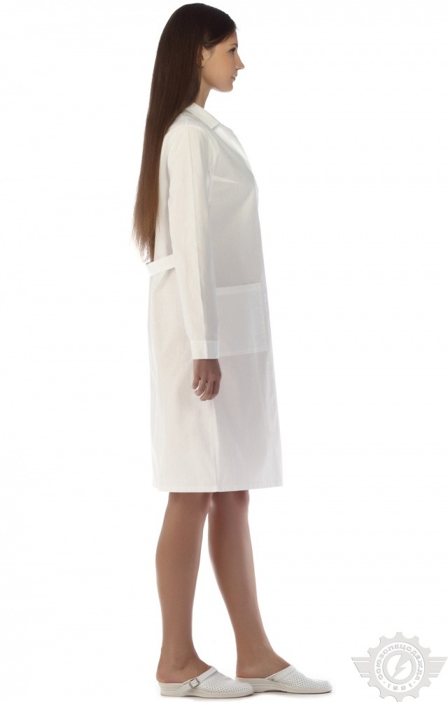 61693 Халат женский белый  Медицинская одежда  размер 52-54/158-164 Спецодежда  - Вид №9