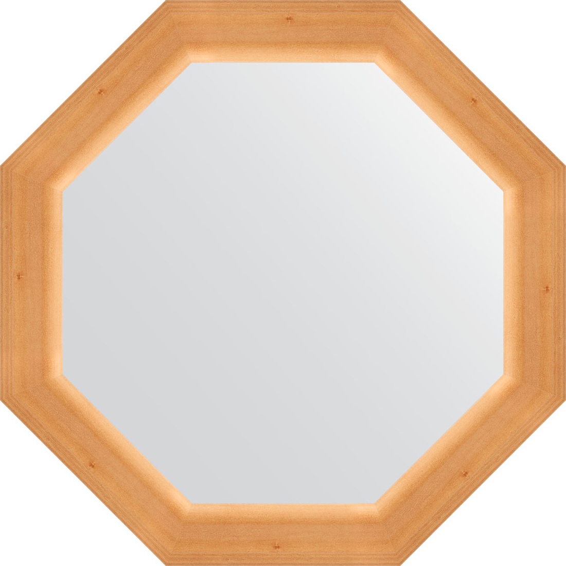 BY 3985 Зеркало в багетной раме - сосна 62 mm EVOFORM Octagon