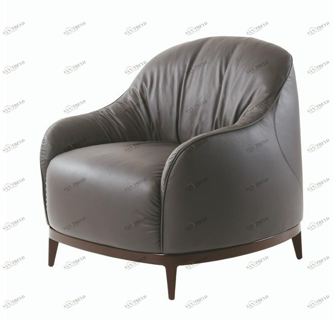 SELVA Мягкое кожаное кресло с подлокотниками  1092 