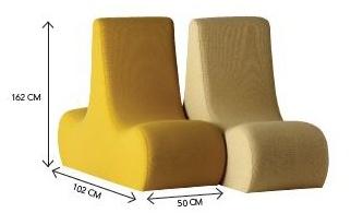 Verpan Мягкое кресло из ткани с высокой спинкой Welle sun-id-1463564 - Вид №3