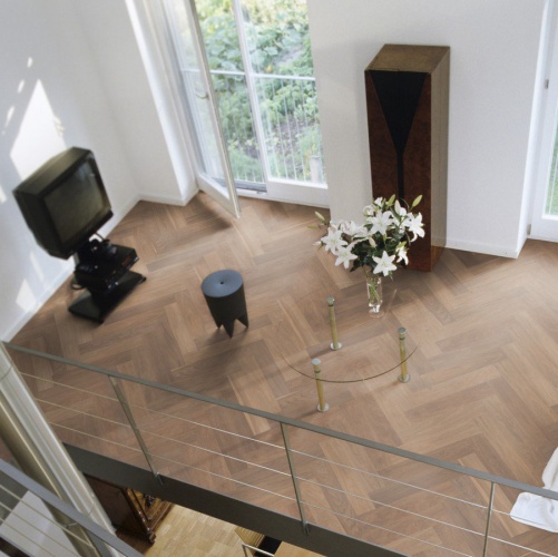 Паркет Ёлка Solidfloor New classic Св. Пол 1128549 Дуб Натур (Рельефная) 610х122 мм 1500200202 - Вид №24