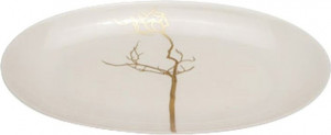 85126 Dibbern Блюдо овальное Dibbern "Золотой лес" 24см Фарфор костяной