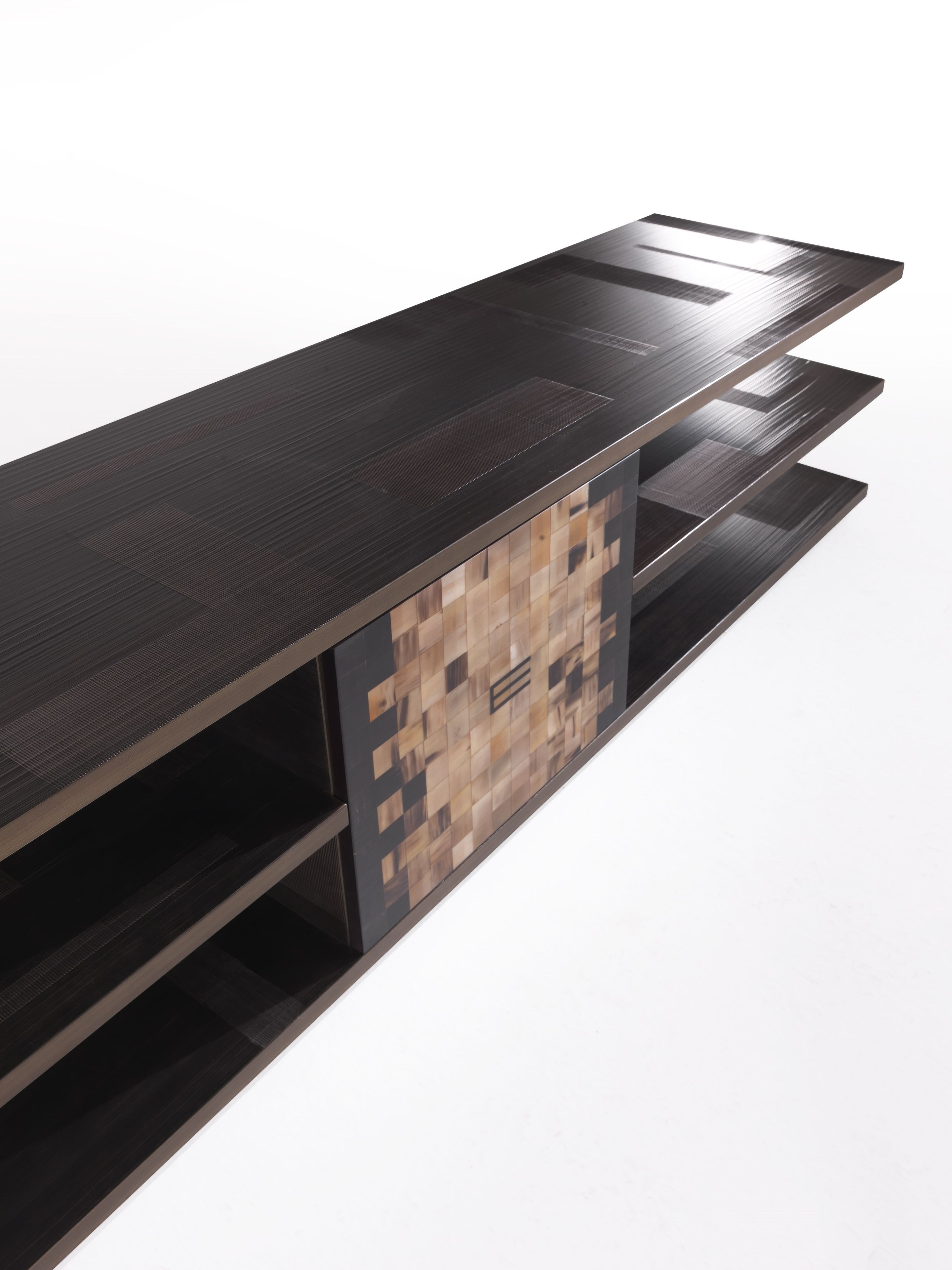 Деревянный шкаф для телевизора с системой люверсов ETRO Home Interiors Алеппо ARCH-00009525 - Вид №3