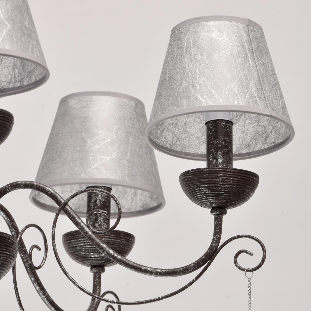 Подвесная люстра MW-Light Карбон 697010205 MW-LIGHT ДИЗАЙНЕРСКИЕ, КАРБОН 187031 Серый  - Вид №3