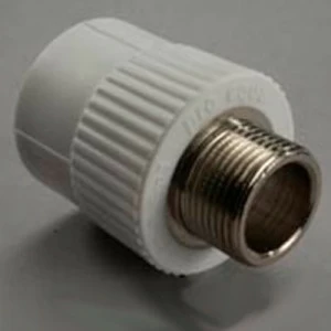 Муфта комбинированная (нар.рез.) 25-3/4 Grise PP-R