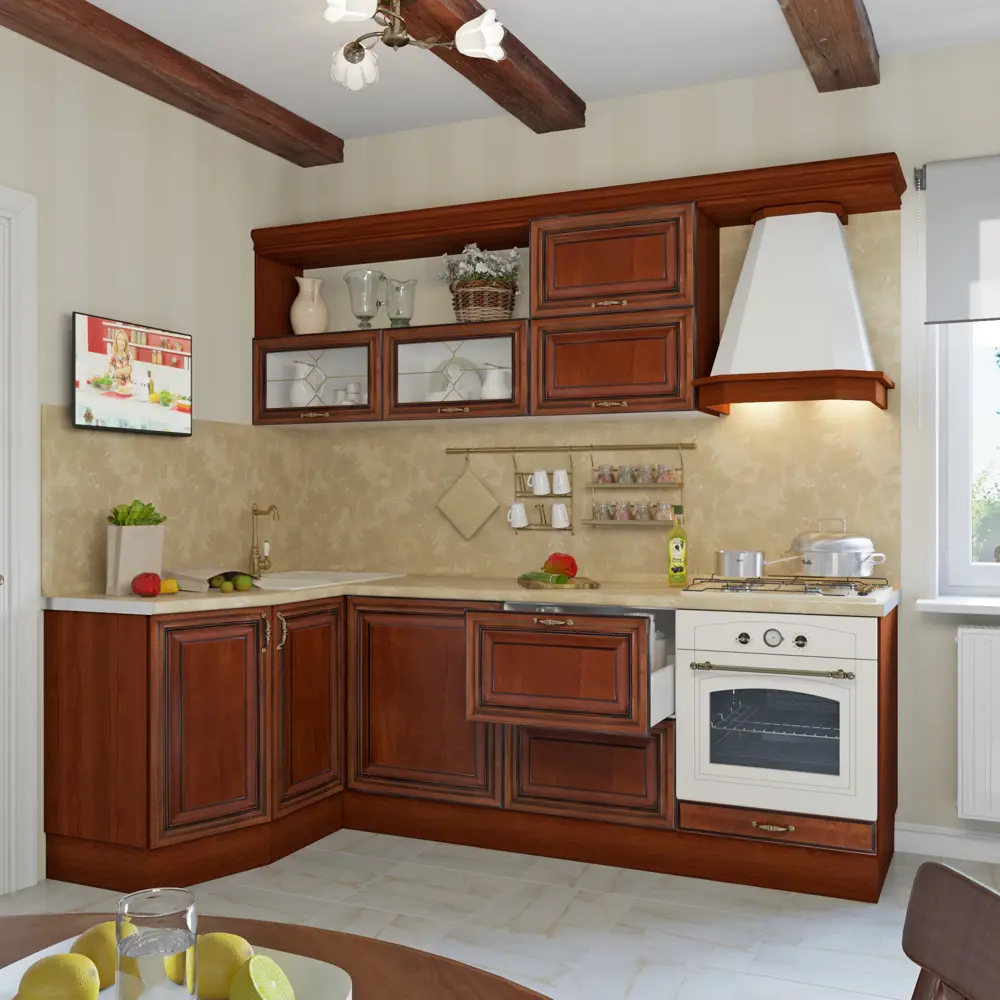 Дверь с решёткой для шкафа Delinia «Прованс» 40x70 см, массив ясеня, цвет бежевый STLM-2070773 - Вид №2