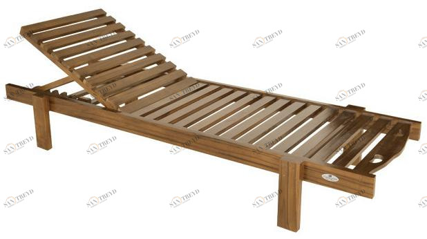 Il Giardino di Legno Откидной деревянный садовый шезлонг  521 