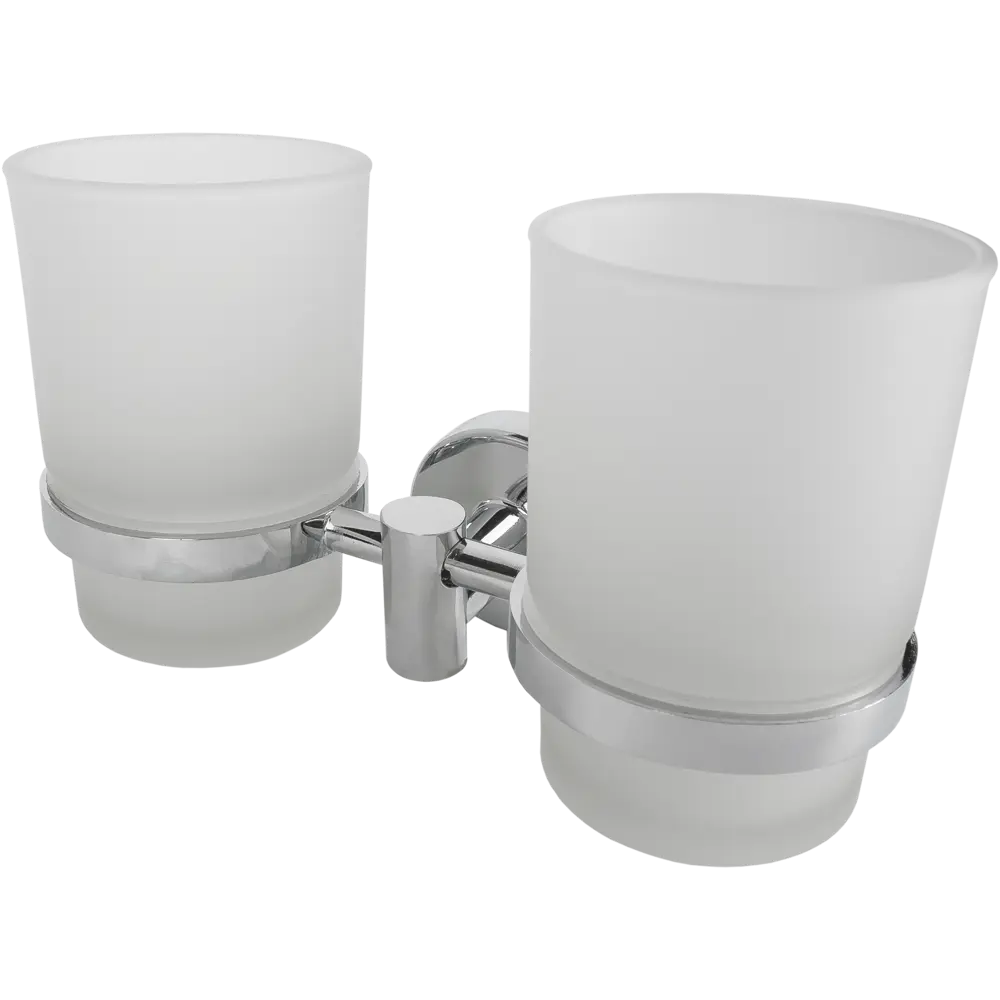 Двойной подстаканник MR PENGUIN Sonata для зубных щеток, хром 14254116 STLM-0004640