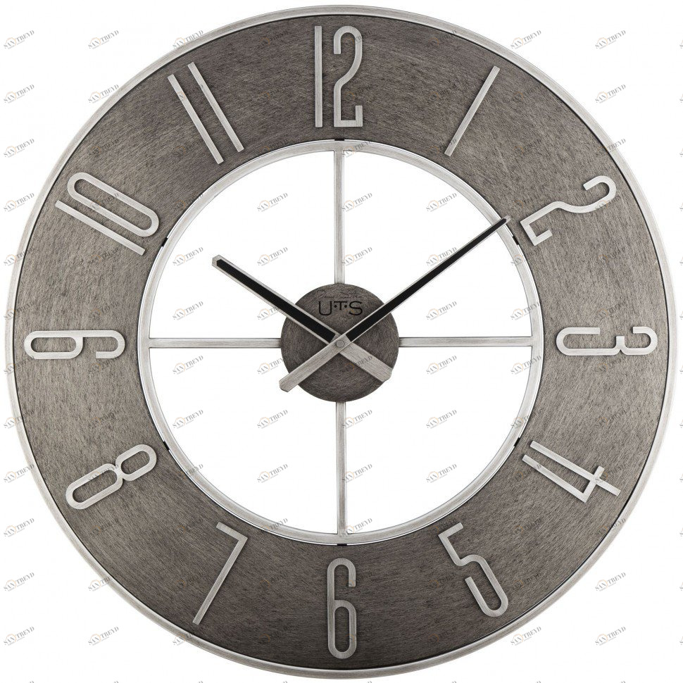 Часы настенные серые Tomas Stern 9084 TOMAS STERN ДИЗАЙНЕРСКИЕ 00-3872806 Серый 