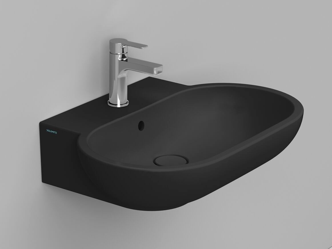 Керамическая подвесная овальная раковина с переливом Ceramica Dolomite мирт ARCH-00137107