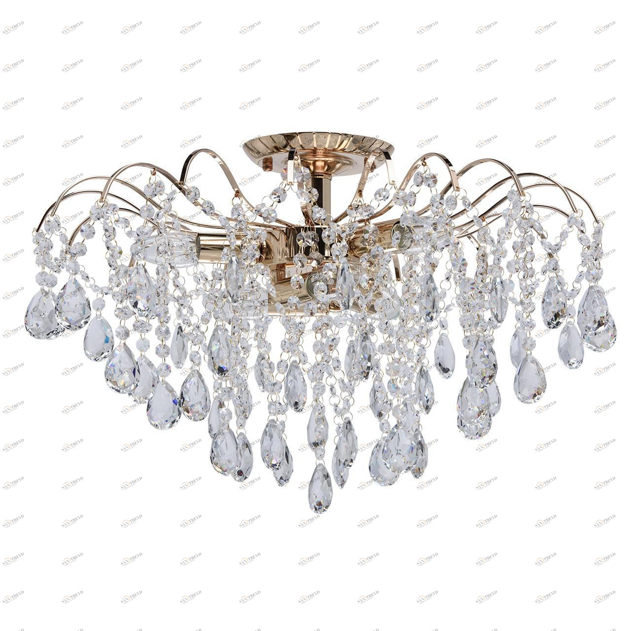 Потолочная люстра MW-Light Бриз 464017406 MW-LIGHT ДИЗАЙНЕРСКИЕ, БРИЗ 181539 Золотой 