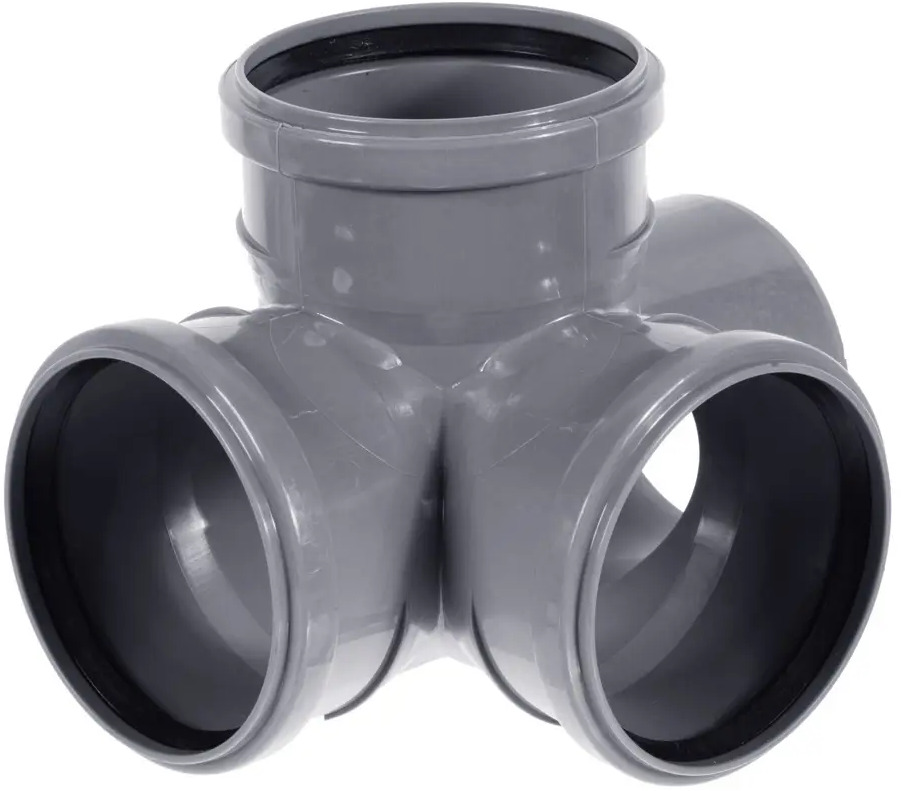 Крестовина двухплоскостная ПОЛИТЭК для эффективного водоотвода 110 мм 11608978