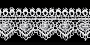 3069 Гипюр 40 мм в пакете белый Gamma