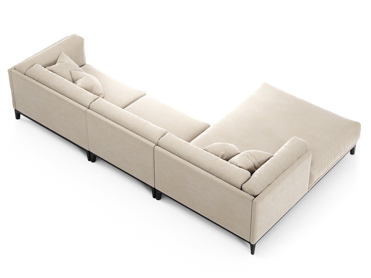 Диван Case угловой серый THE IDEA ДИЗАЙНЕРСКИЕ 210538 Серый  - Вид №3