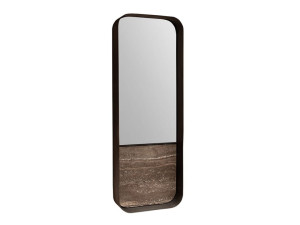 Зеркало с алюминиевой рамой и мрамором