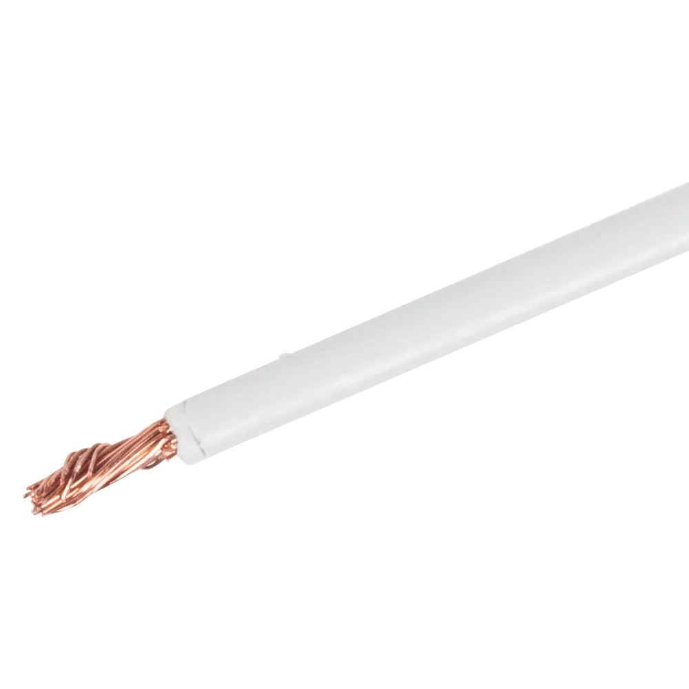 Провод Ореол ПУГВ 1x6 мм на отрез ГОСТ цвет белый STLM-2118493