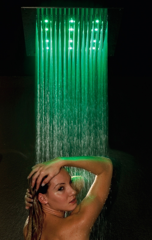 H37455 Потолочный & настенный душ DREAM - Rectangular - RGB CROMOTHERAPY BOSSINI  - Вид №3