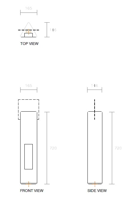 Бетон яркий фиксированный столб боллард SIT Vida ARCH-00086245