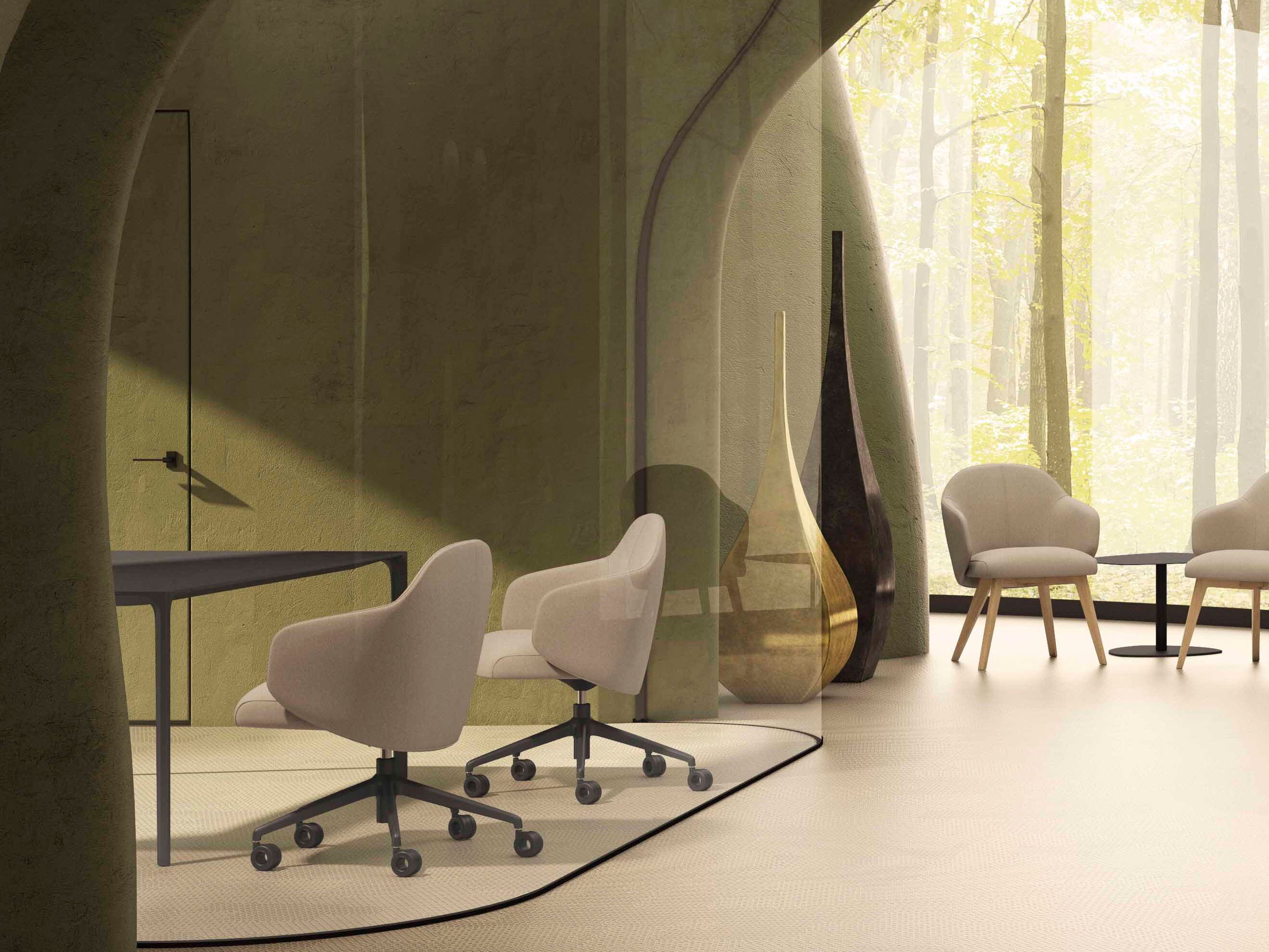 Вращающееся кресло с колесами SITLOSOPHY® Quinta ARCH-00068290 - Вид №2