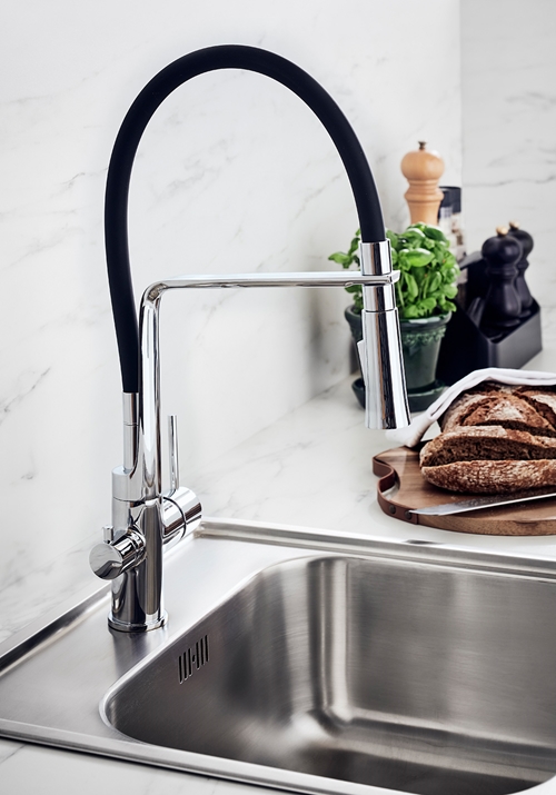 1382000 Кухонный Смеситель Verge Chrome С Спрей Для Посудомоечной Машины ... Hafa  Хромированный;Черный  - Вид №2