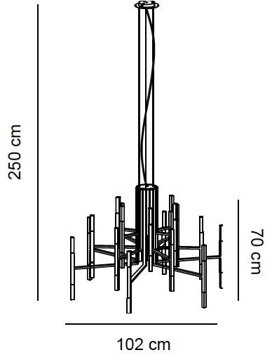 Alma light Люстра из железа The light 5150/18 - Вид №4