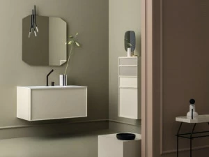 Cerasa Подвесной шкаф для ванной с ящиком Des