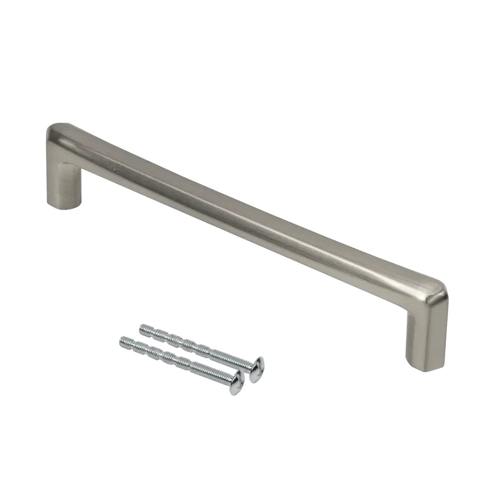 Мебельная ручка-скоба Kubic-128 128 мм никель AKS STLM-2167519 - Вид №3