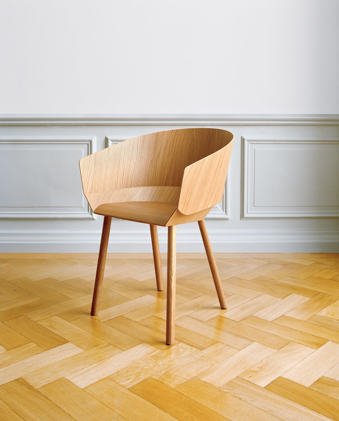 Деревянный стул с подлокотниками e15 Houdini ARCH-00099423 - Вид №6