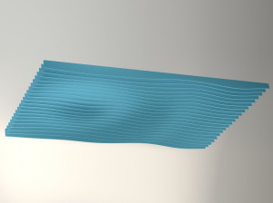 Пластиковая подвесная акустическая панель