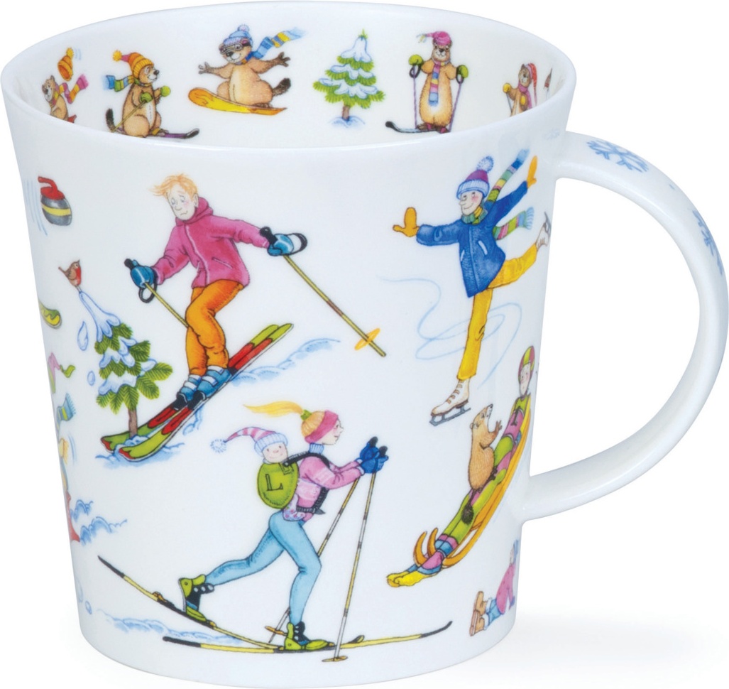 10643473 Dunoon Кружка Dunoon "Кернгорм.Зимний спорт" 480мл Фарфор костяной 