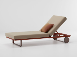 Шезлонг с откидной спинкой