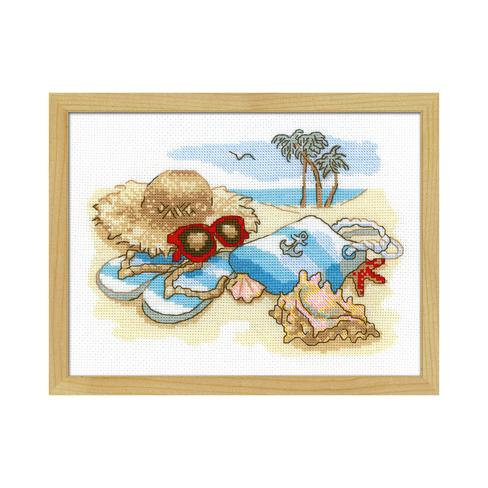 1719 Набор для вышивания Отдых на море 24 х 18 см RIOLIS Сотвори Сама 