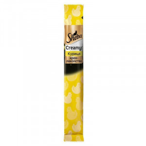 ПР0051765 Лакомство для кошек крем-лакомство курица 12г SHEBA
