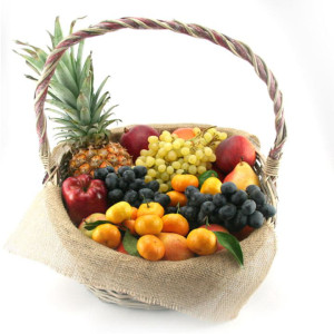 Подарочная корзина фруктовая большая