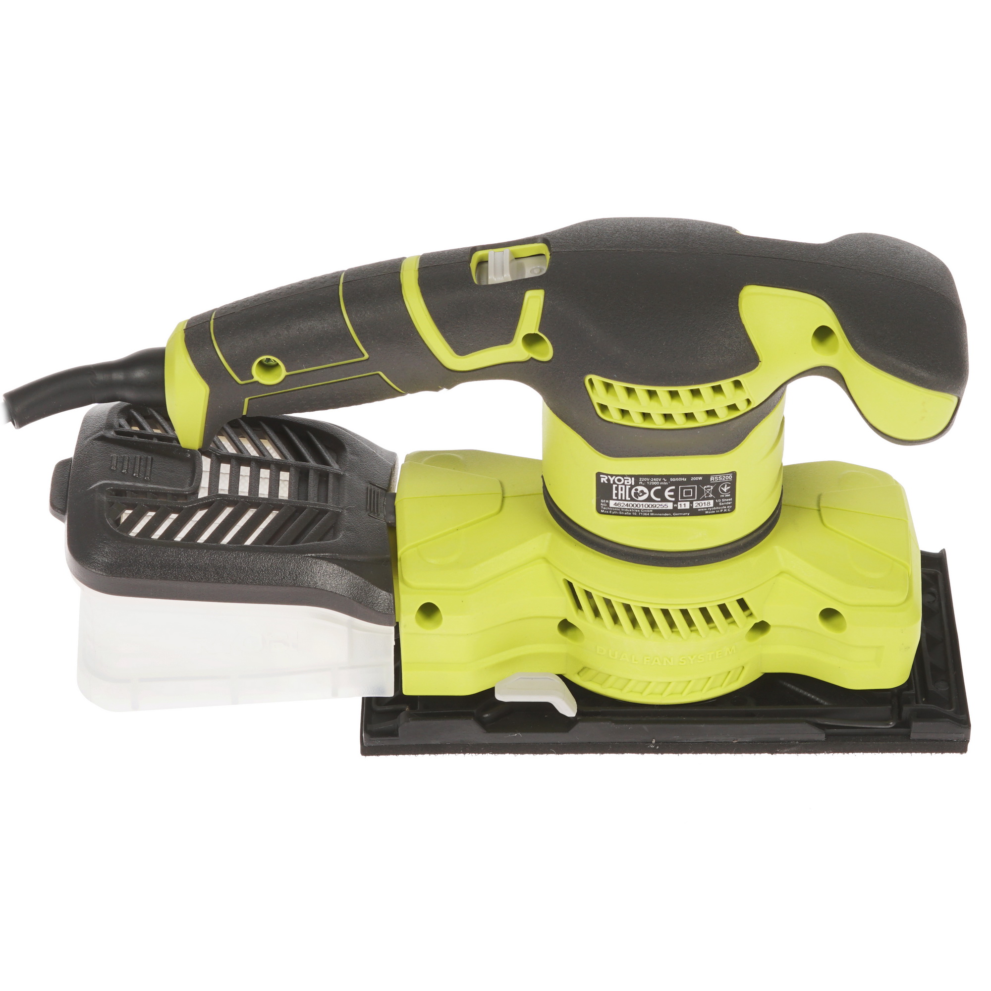 Виброшлифовальная машина Ryobi RSS200-GA20 8146222 STDN-0059505 - Вид №3