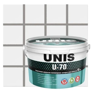 Затирка цементно-полимерная U-70 цвет стальной 2 кг