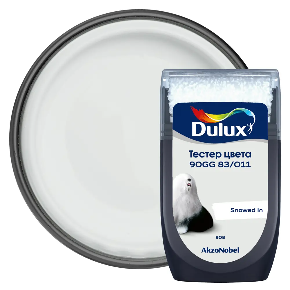 Тестер краски для стен Dulux 90GG 83/011 Snowed In 30 мл STLM-2087934