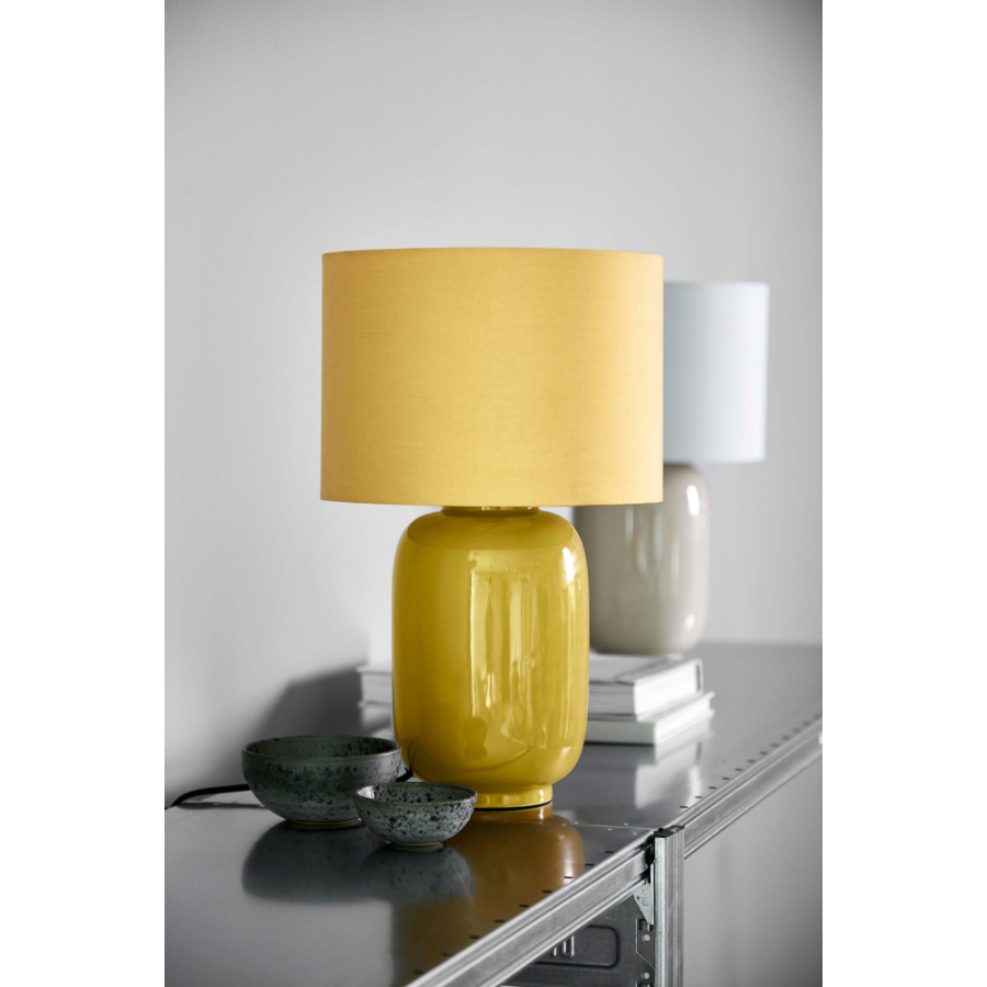 Лампа настольная миндаль 28 см Cadiz 2545_359011 FRANDSEN  00-3880833 Желтый  - Вид №1