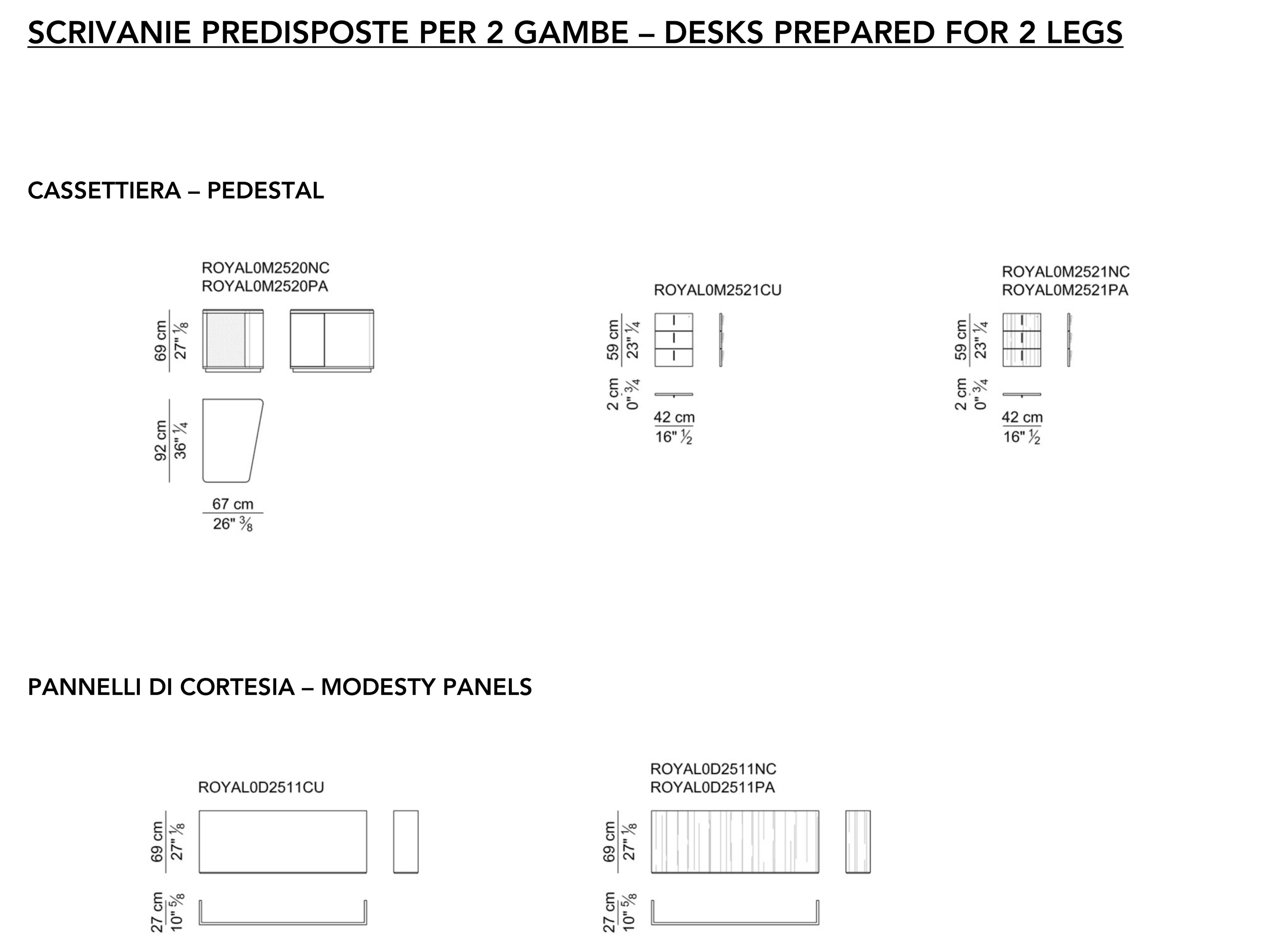 Деревянный исполнительный стол с системой кабельной втулки i 4 Mariani Royal ARCH-00129303 - Вид №3