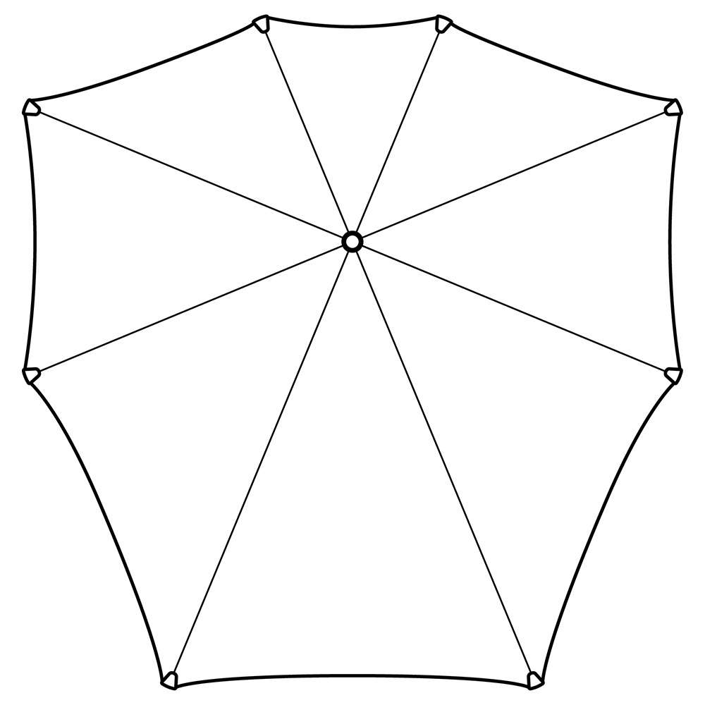 2011046 Зонт-трость ° original pure black SENZ  - Вид №8