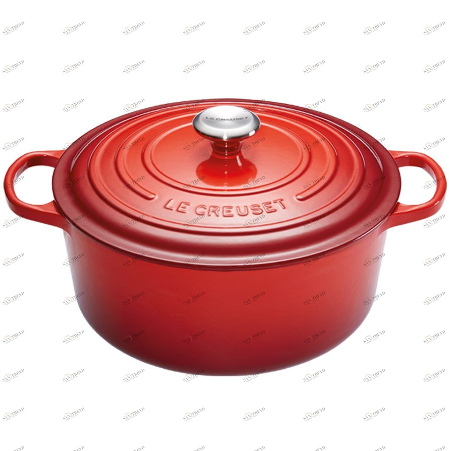 Кастрюля чугунная Le Creuset, Ø28 см, вишневая 21177280602430