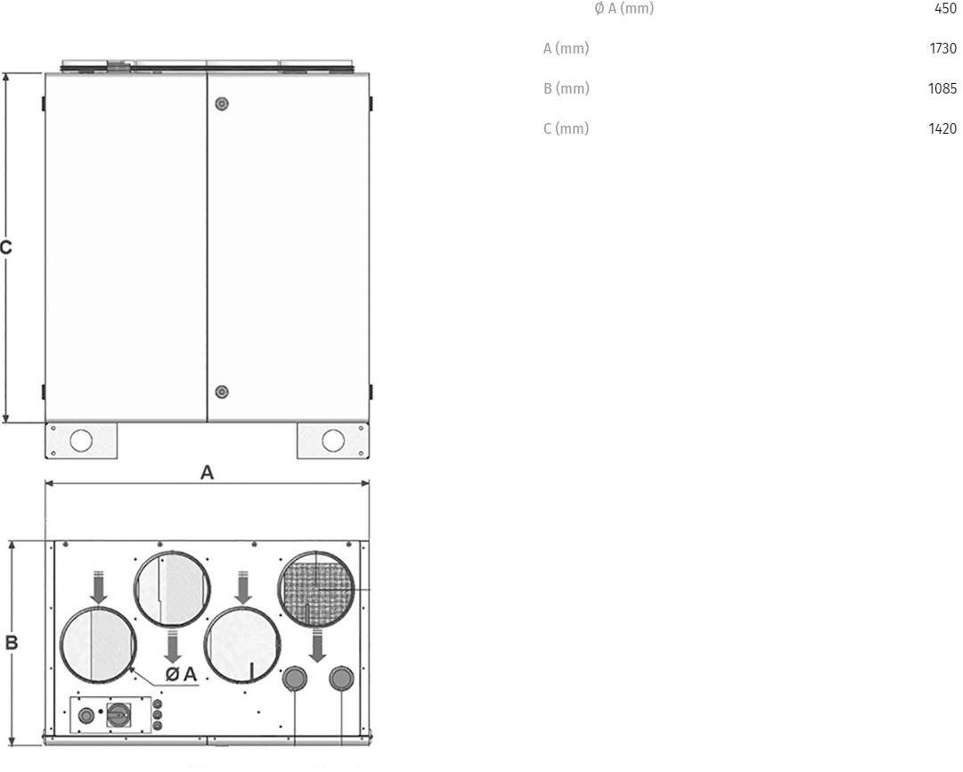 Vortice Рекуператор тепла промышленного назначения Vort nrg ecr 45410 - Вид №1