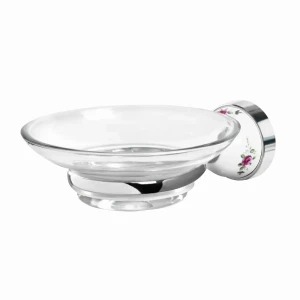 Мыльница подвесная «Rose» цвет прозрачный