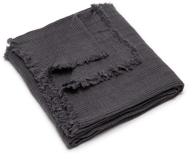 LinenMe Однотонный льняной плед ручной работы Washed waffle big 0773901  - Вид №5