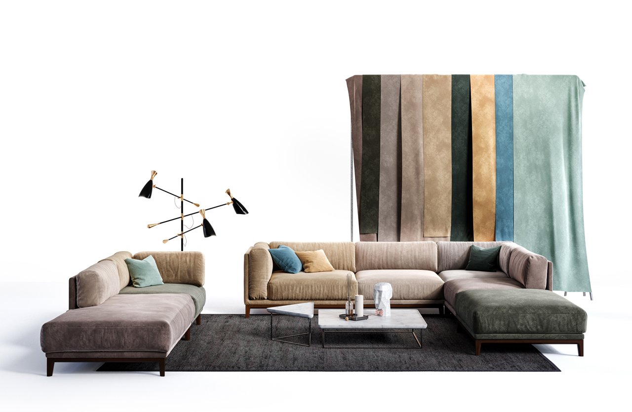 Диван Case угловой серый на темных ножках THE IDEA ДИЗАЙНЕРСКИЕ 210545 Серый  - Вид №5