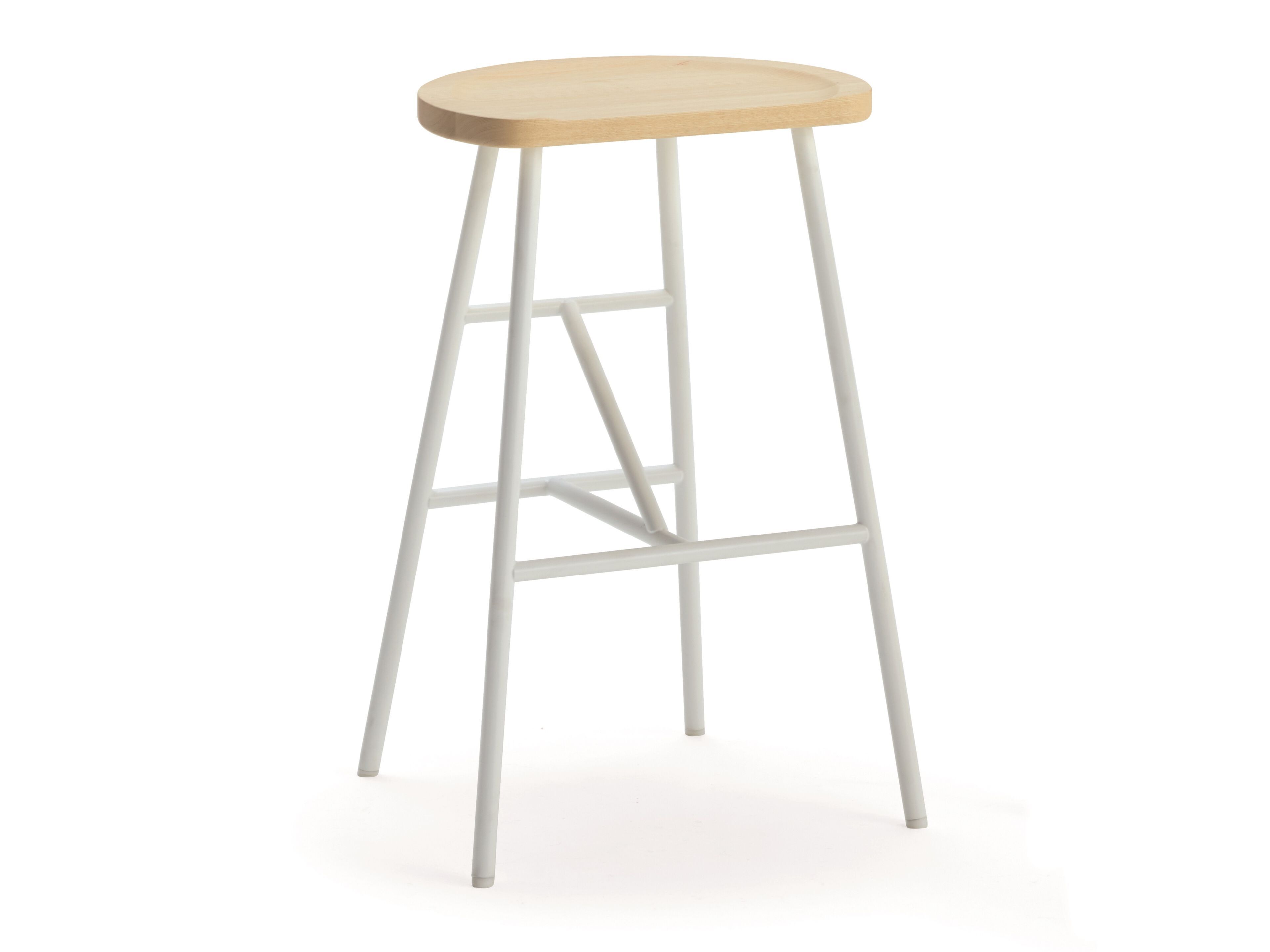 Высокий стул из стали и ясеня Billiani Puccio ARCH-00044811 - Вид №1