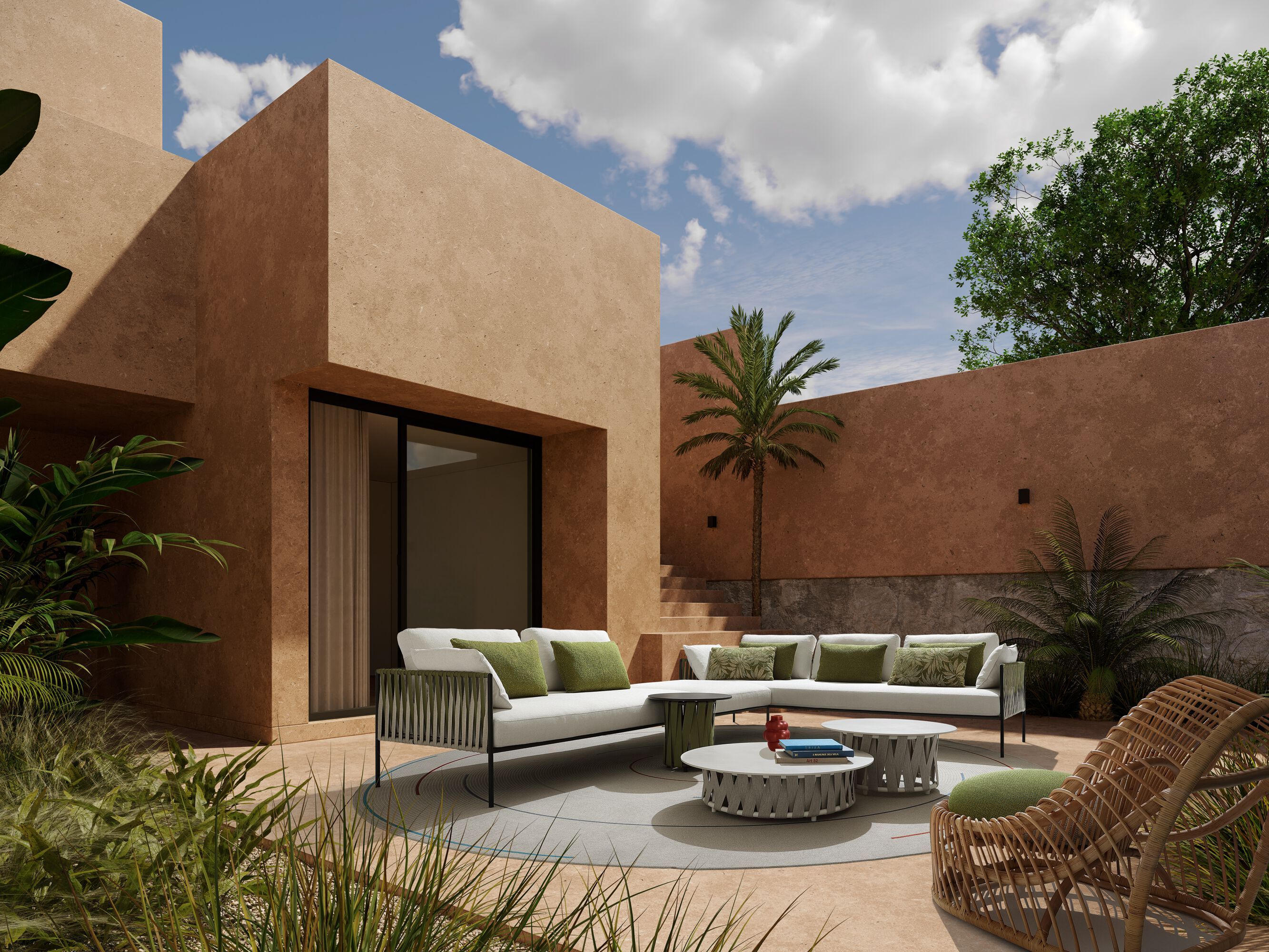 Ткань квадратный сад пуфик Nodo Italia Zip ARCH-00077827 - Вид №4