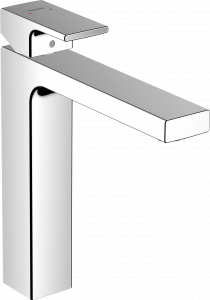 71590000 Vernis Shape Смеситель для раковины 190, однорычажный, со сливным гарнитуром из металла Hansgrohe